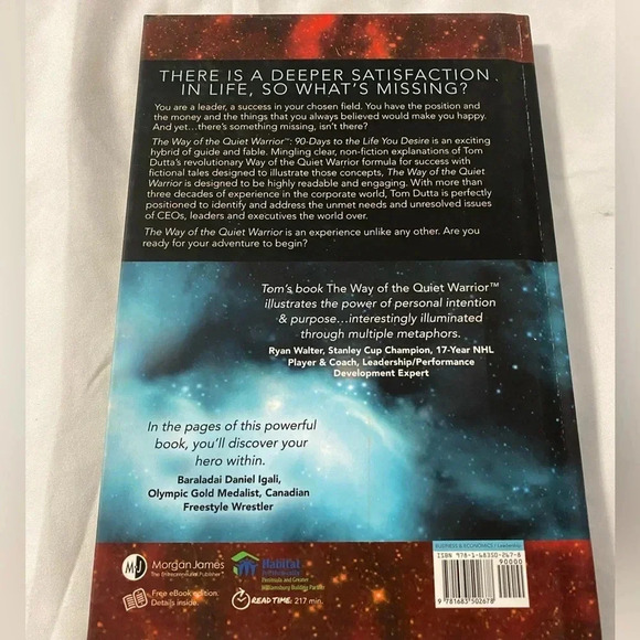 3/$20 The Quiet Warrior - soft cover book - Picture 2 of 2